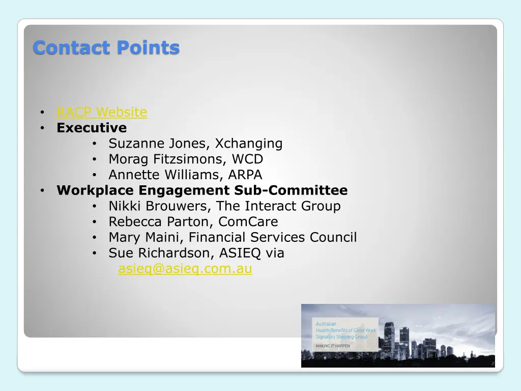 contact points