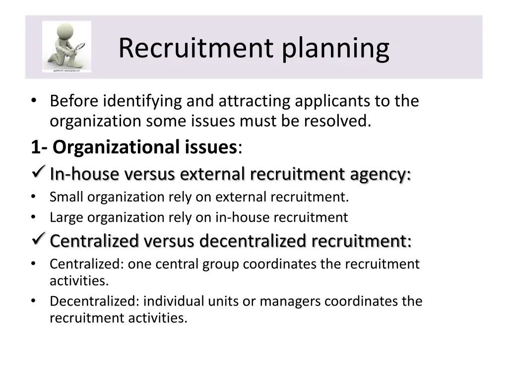 recruitment planning