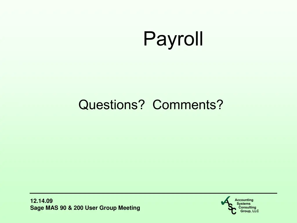 payroll