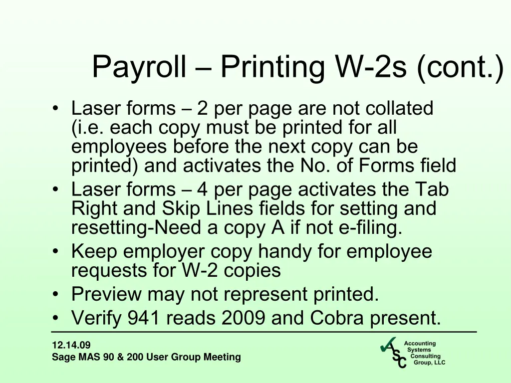 payroll printing w 2s cont 1