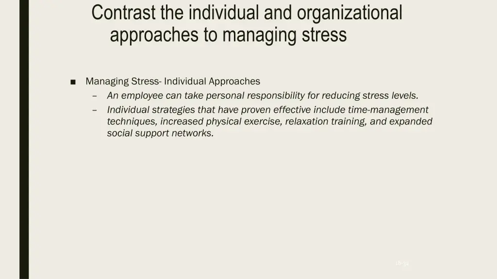 contrast the individual and organizational 1