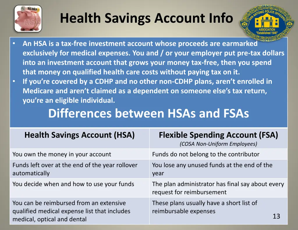 health savings account info