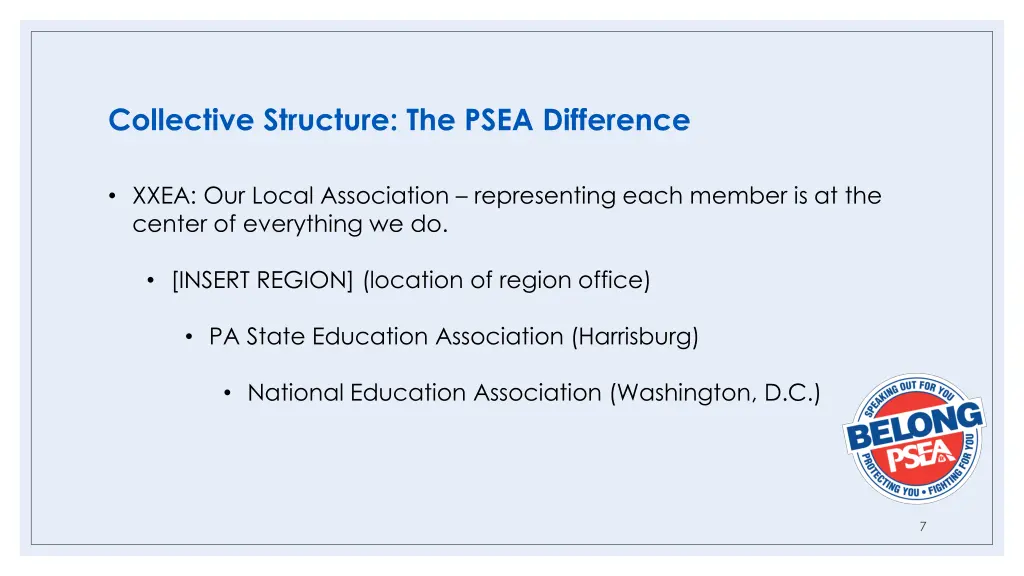 collective structure the psea difference