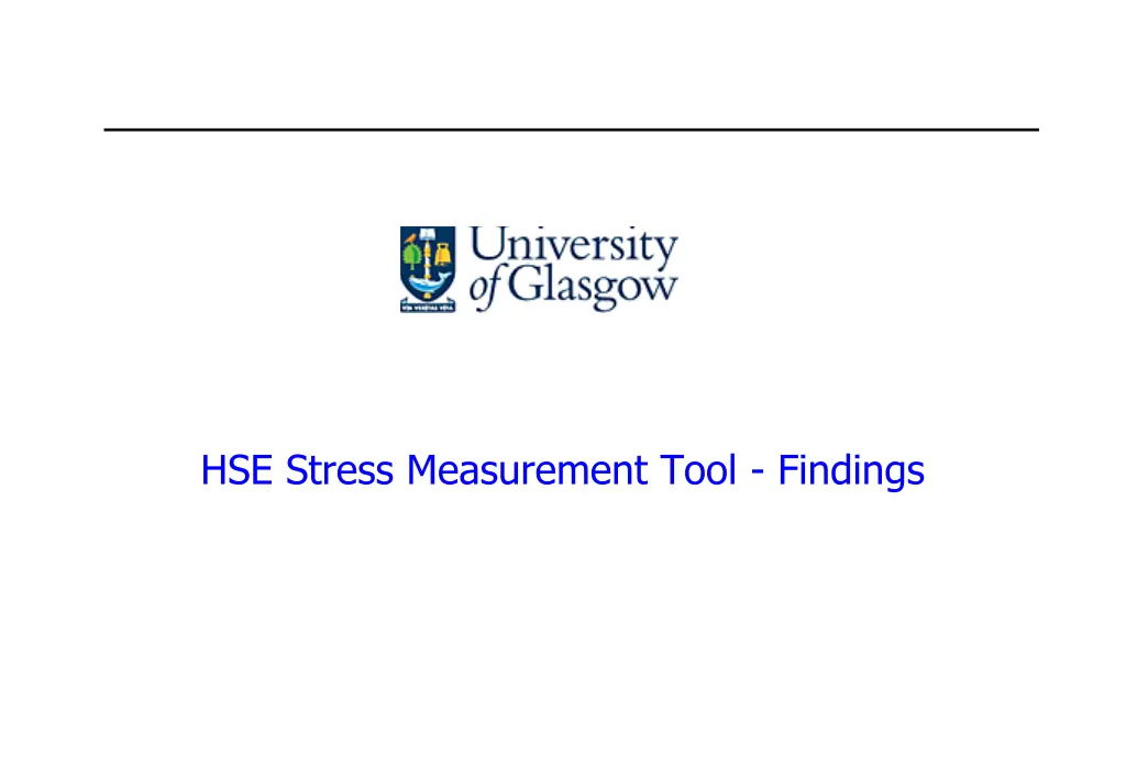 hse stress measurement tool findings
