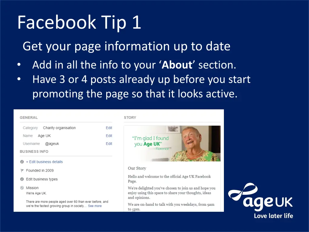 facebook tip 1 get your page information