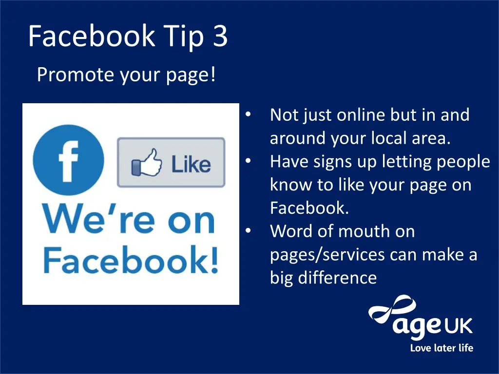 facebook tip 3 promote your page