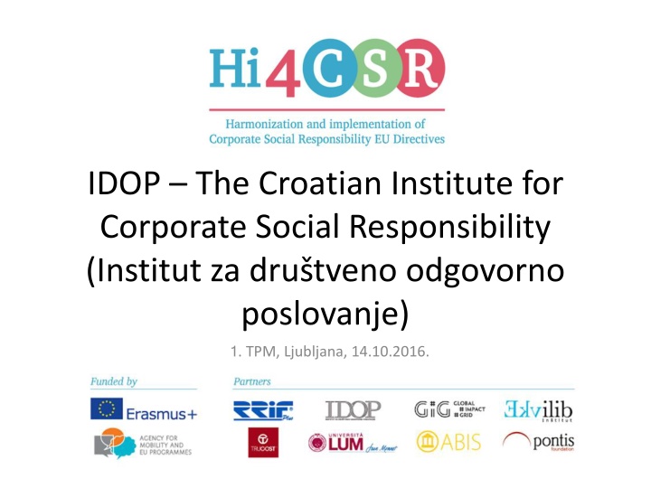 idop the croatian institute for corporate social