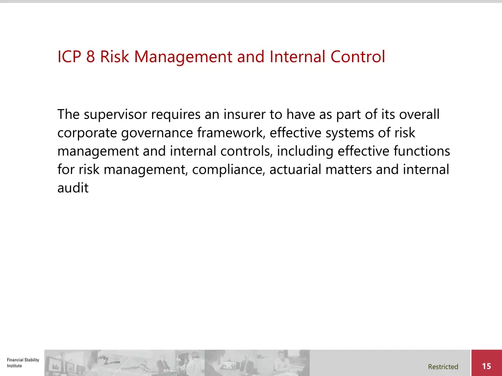 icp 8 risk management and internal control