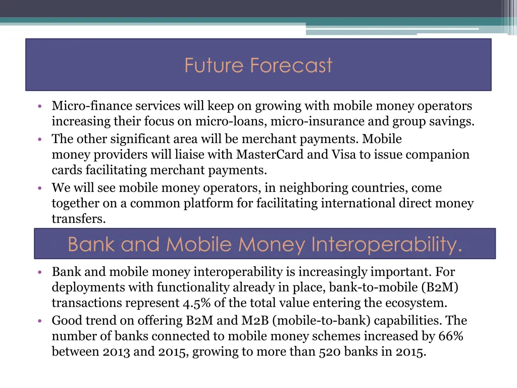 future forecast