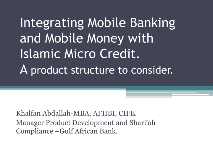integrating mobile banking and mobile money with
