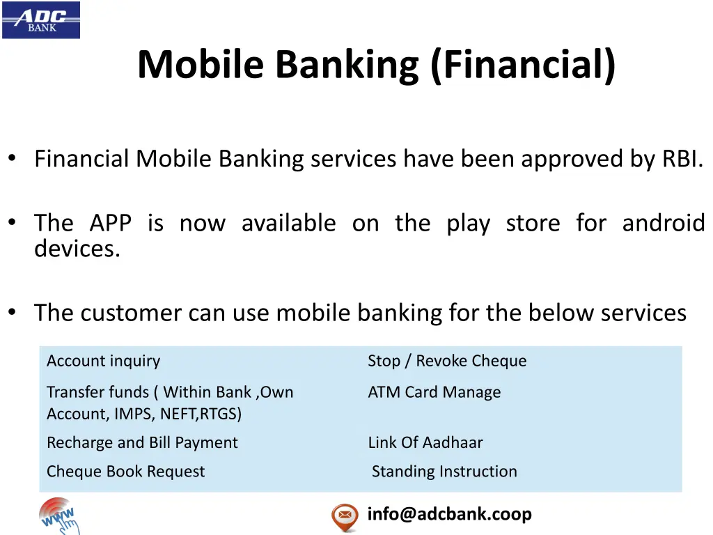mobile banking financial
