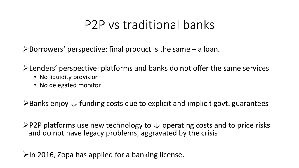 p2p vs traditional banks