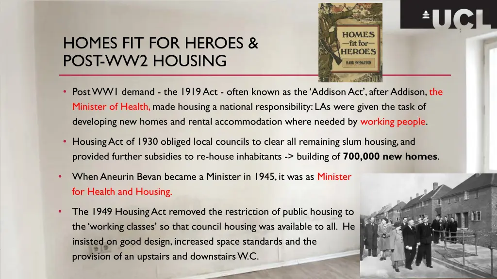 homes fit for heroes post ww2 housing