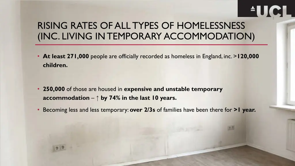 rising rates of all types of homelessness