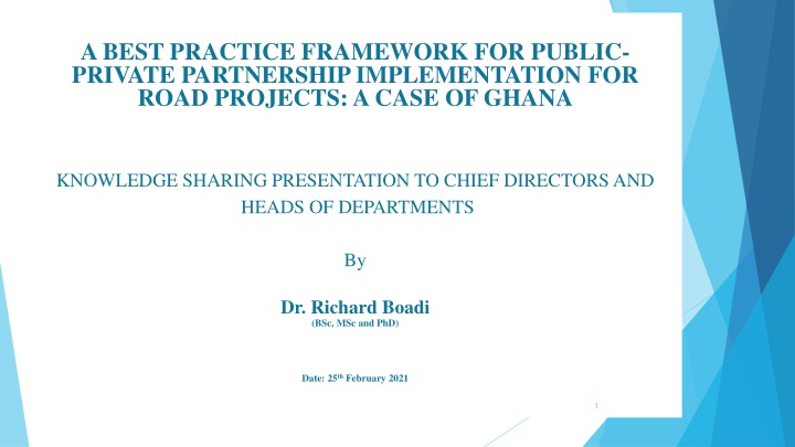 a best practice framework for public private