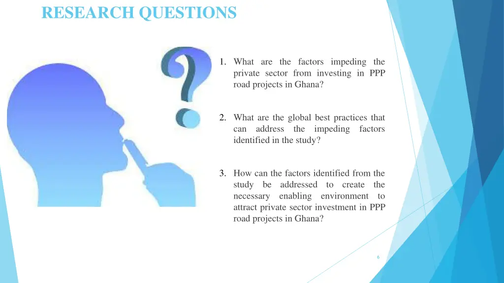 research questions