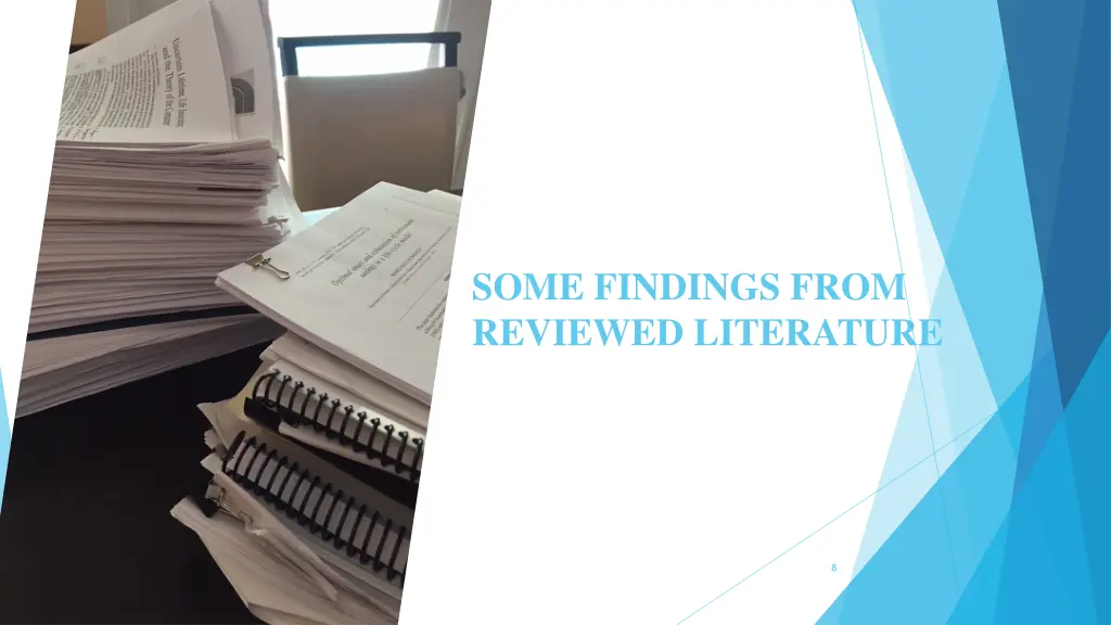 some findings from reviewed literature