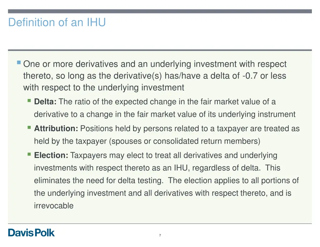definition of an ihu