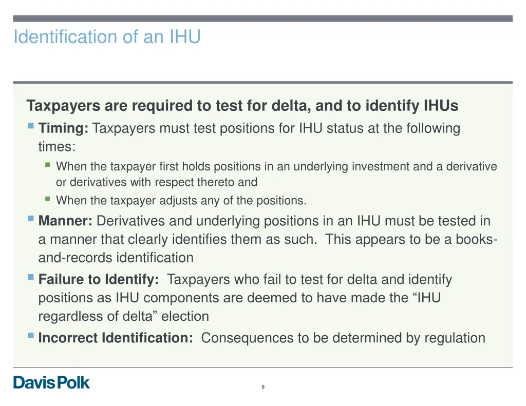 identification of an ihu
