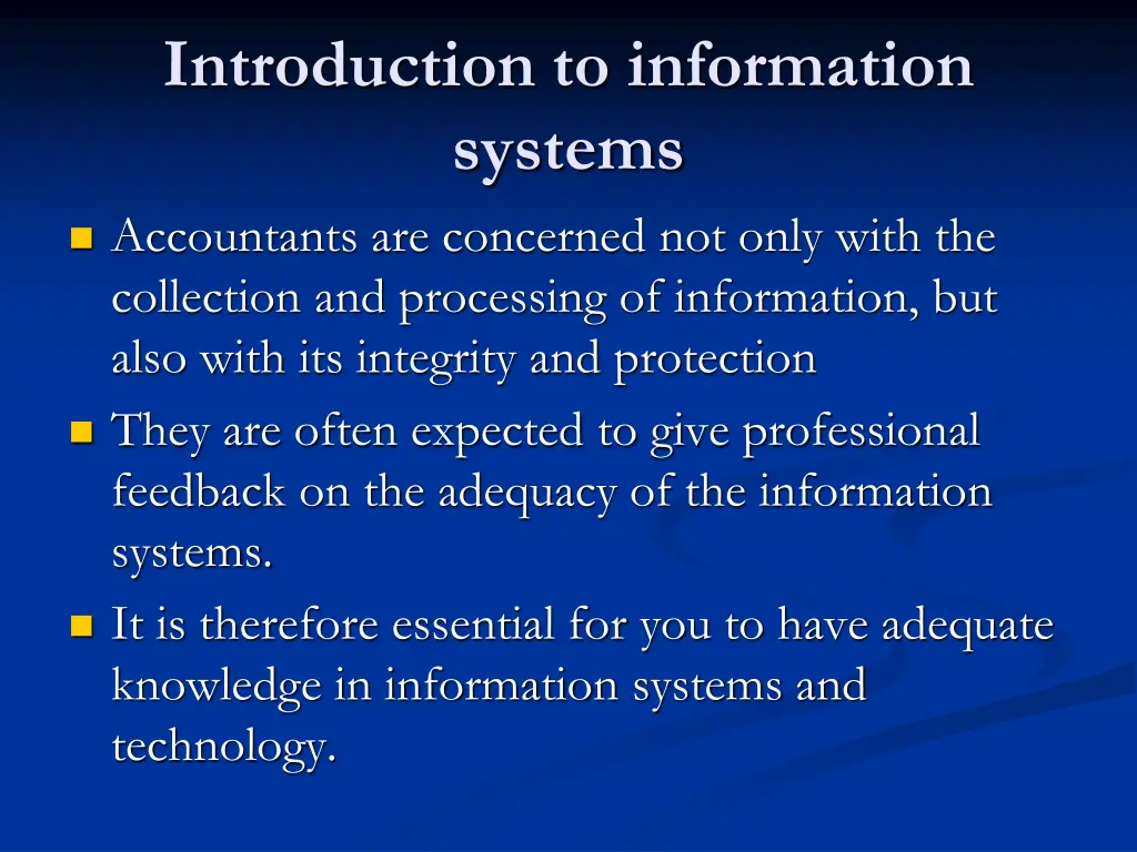 introduction to information systems 1