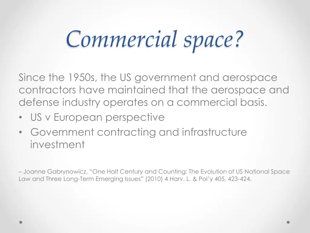 commercial space