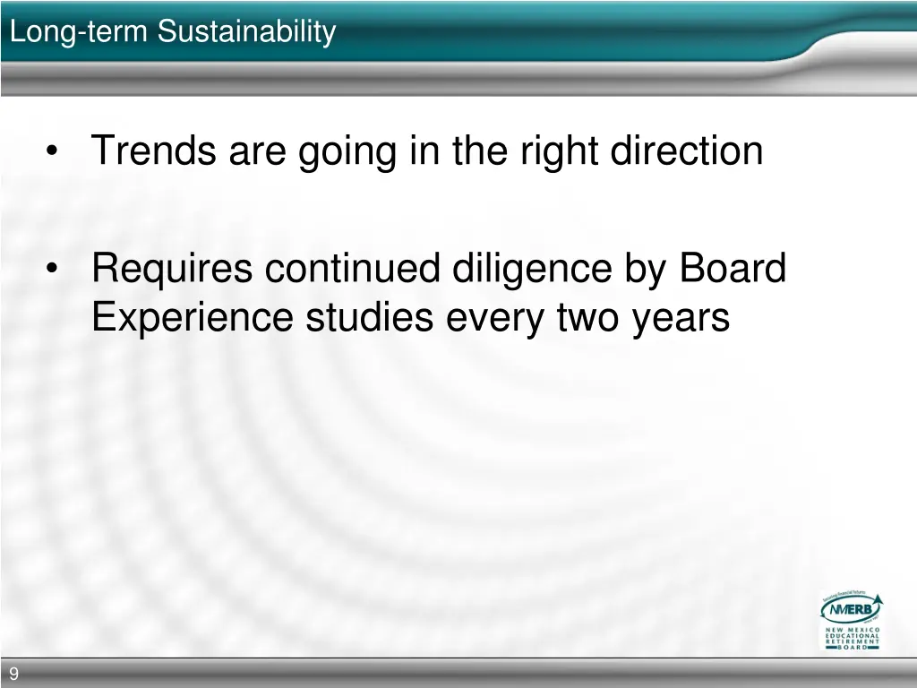 long term sustainability