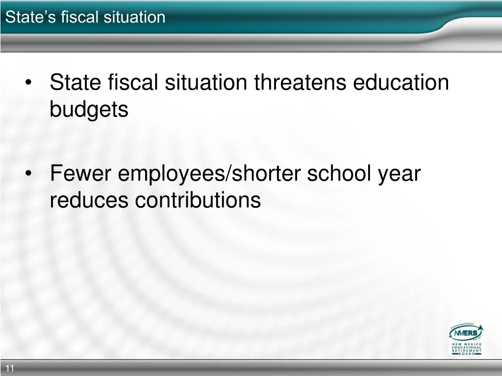 state s fiscal situation