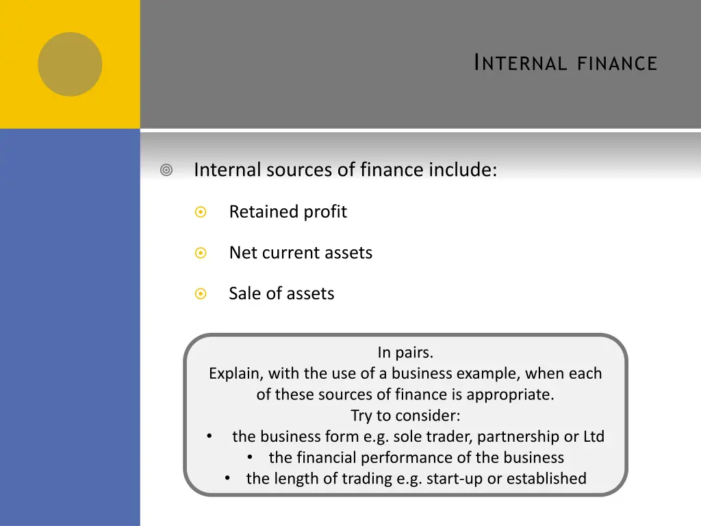 i nternal finance 1