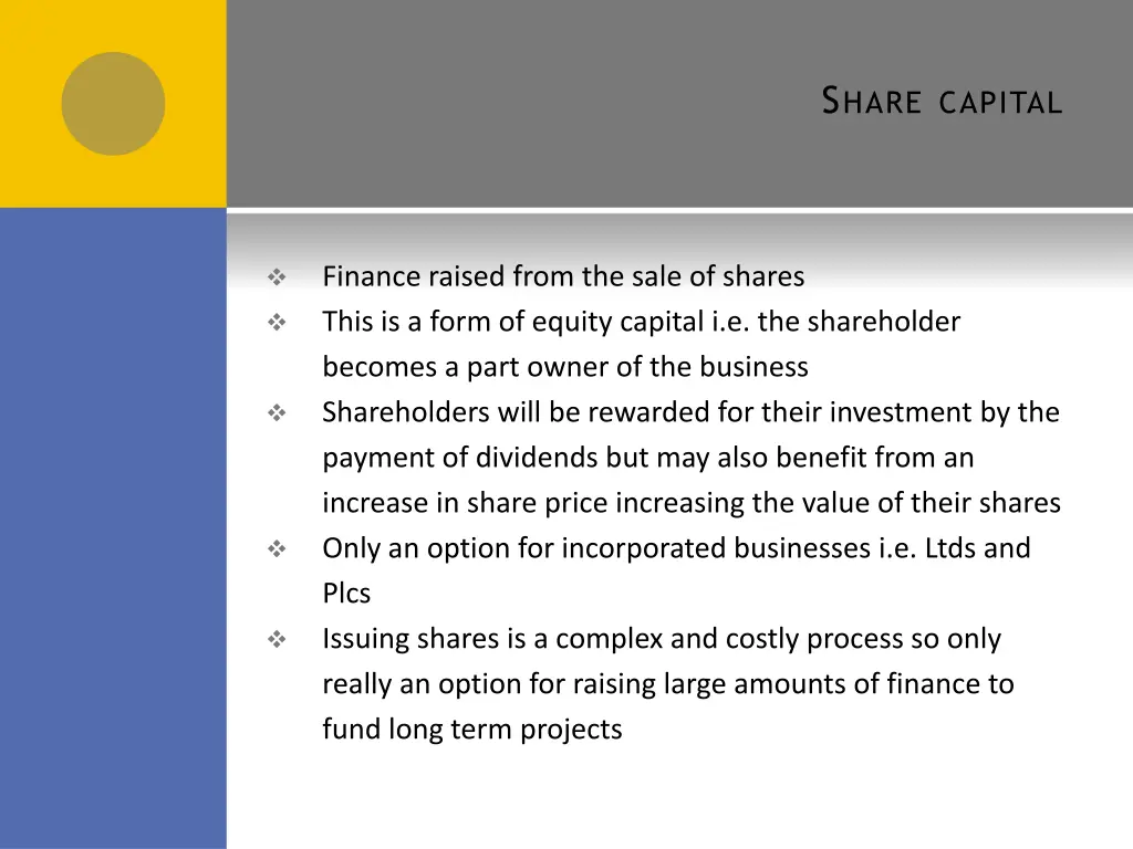 s hare capital