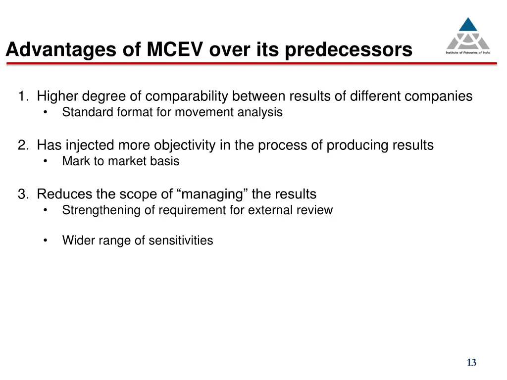 advantages of mcev over its predecessors