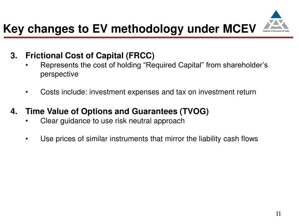 key changes to ev methodology under mcev 1