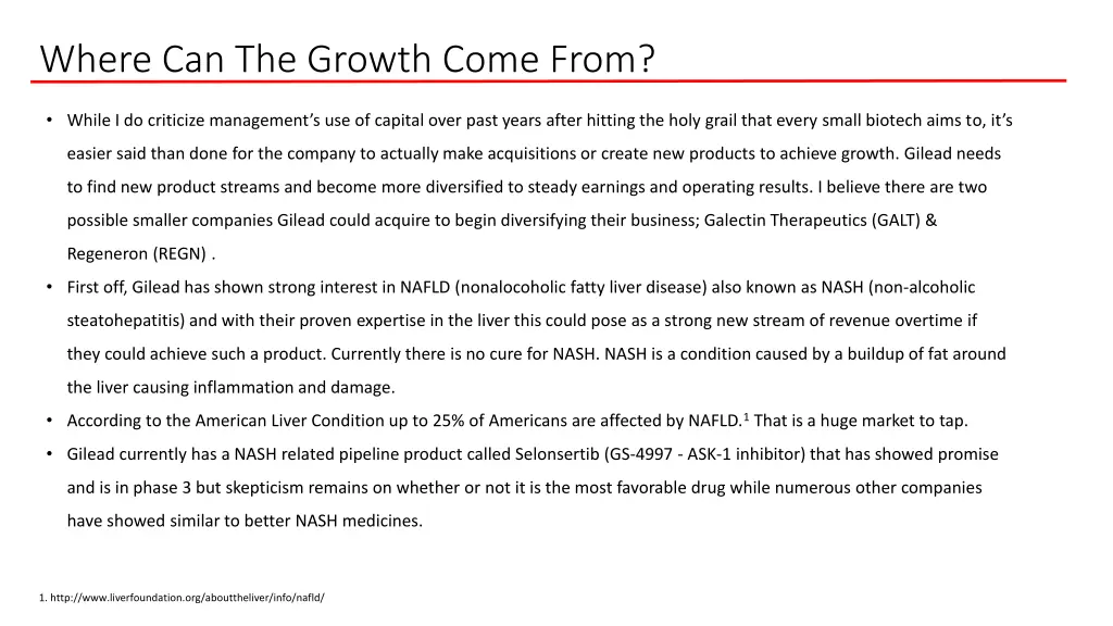 where can the growth come from
