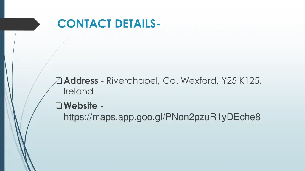 contact details