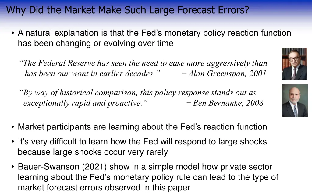 why did the market make such large forecast errors 2