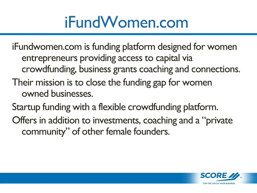 ifundwomen com