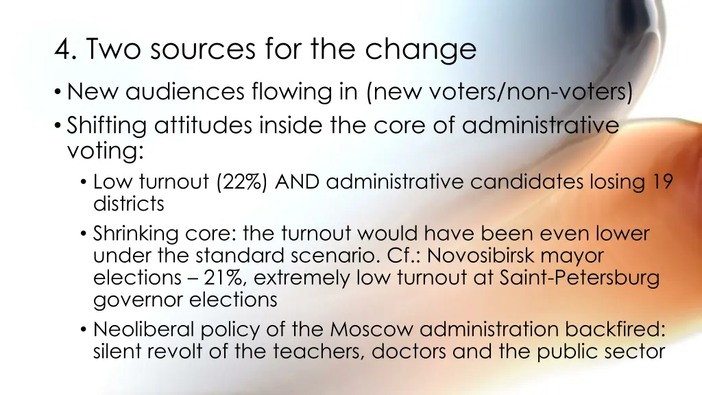 4 two sources for the change