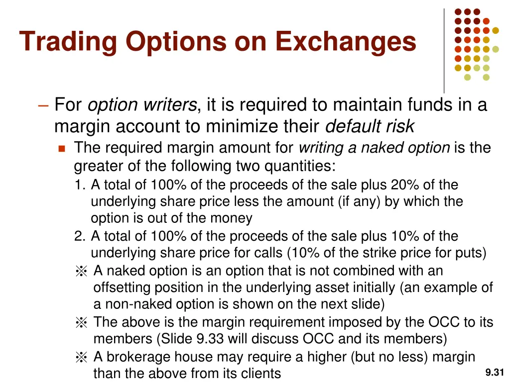 trading options on exchanges 13