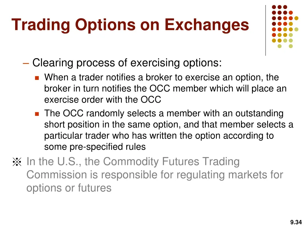 trading options on exchanges 16