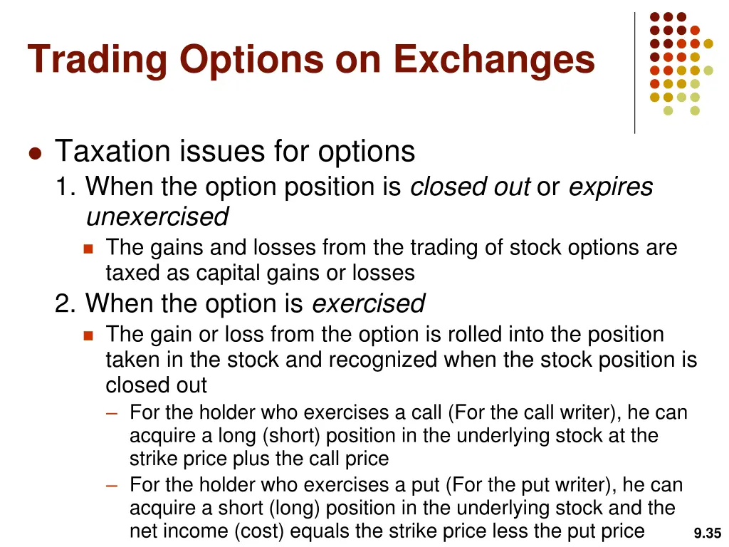 trading options on exchanges 17