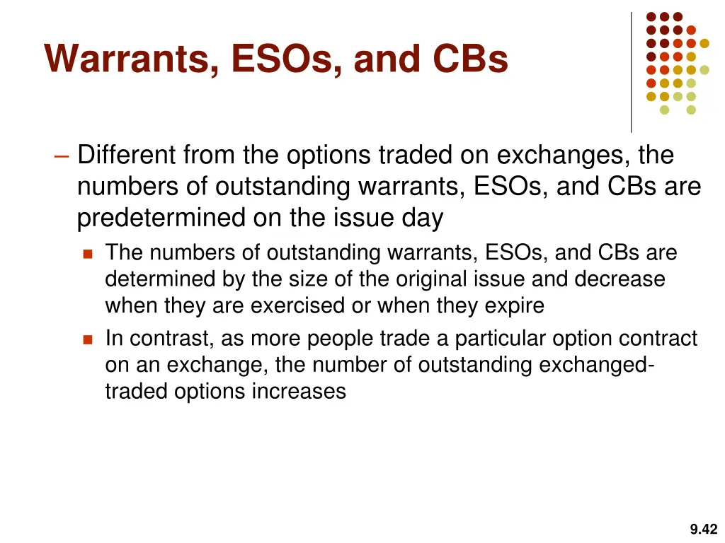 warrants esos and cbs 4