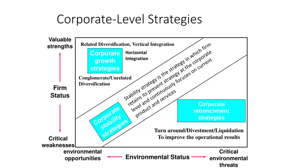 corporate level strategies