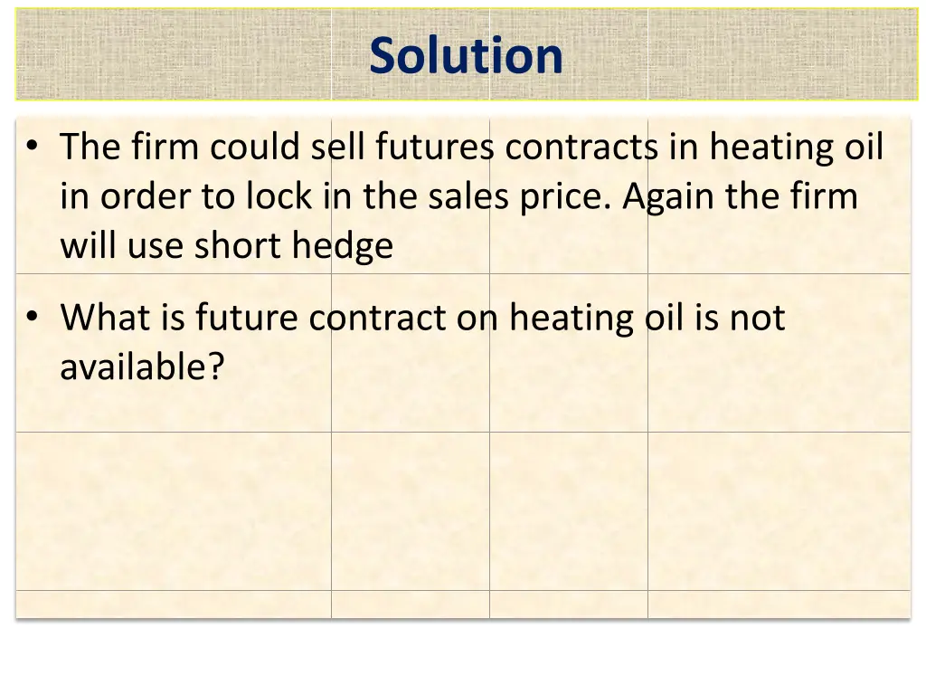solution