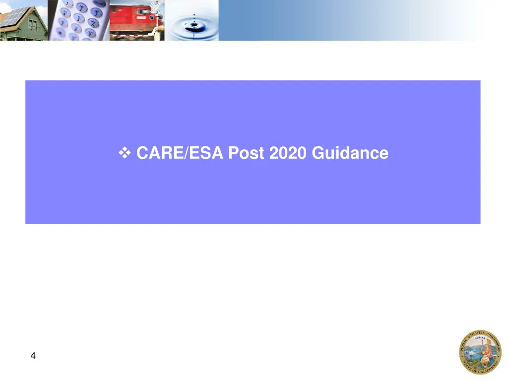 care esa post 2020 guidance