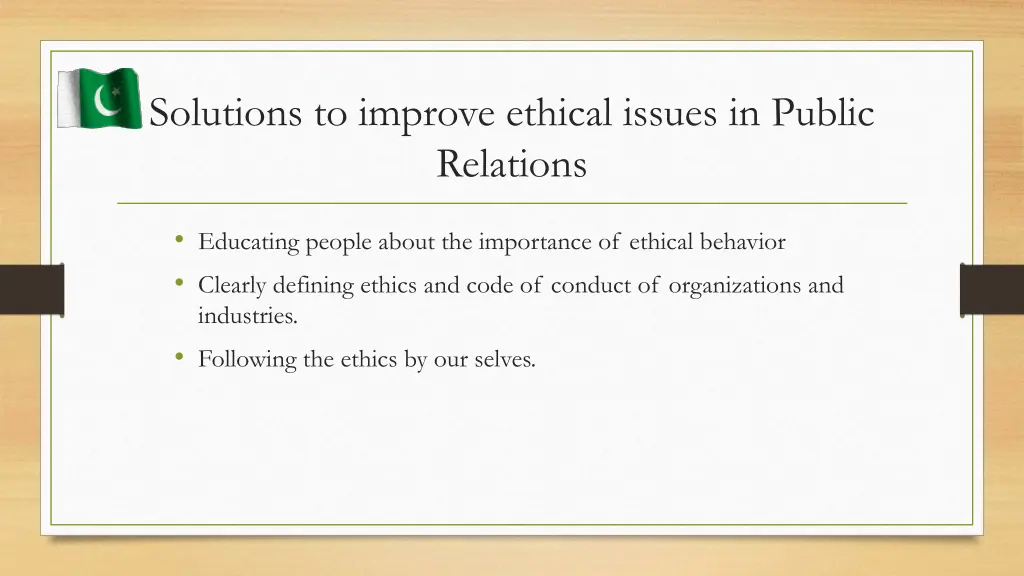 solutions to improve ethical issues in public
