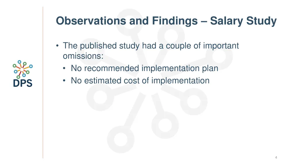 observations and findings salary study 1
