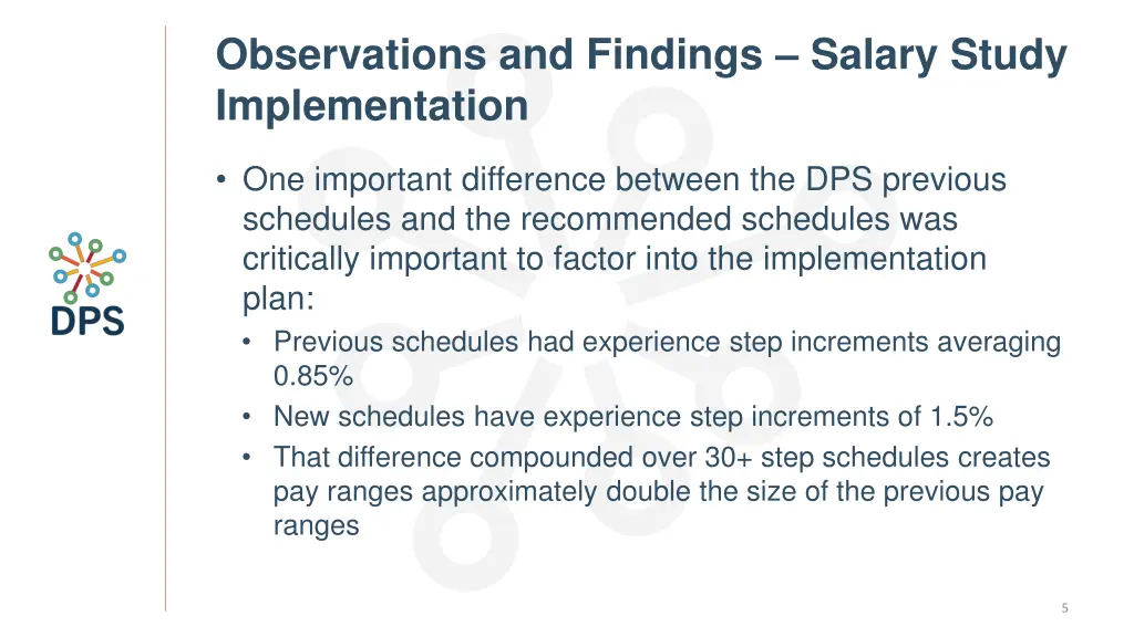 observations and findings salary study 2