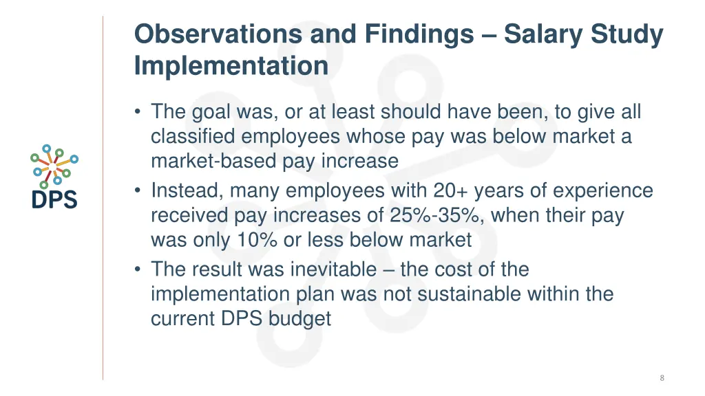 observations and findings salary study 5