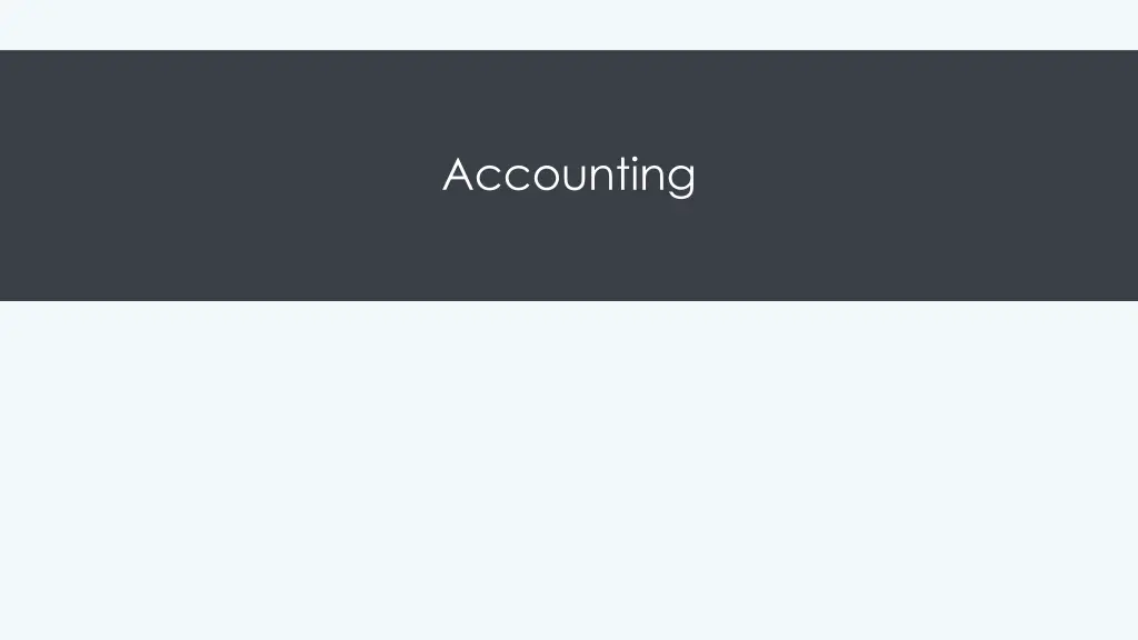 accounting