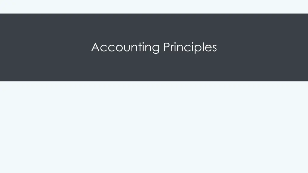 accounting principles
