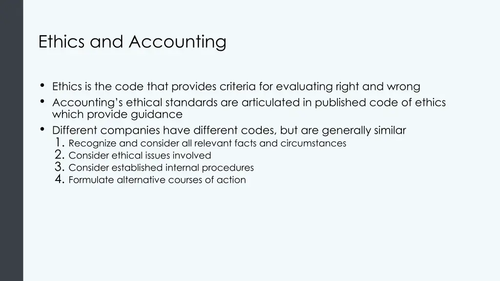 ethics and accounting